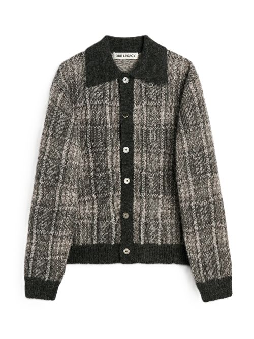 Grand Check Fuzzy Alpaca EVENING POLO Our Legacy | M4263EGGRAND CHECK FUZZY